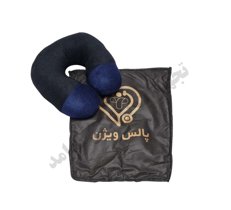 بالش الیافی دور گردنی با رویه مخمل - پالس